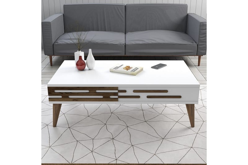 Valensiya Sofabord 105 cm - Hvit - Møbler - Bord - Sofabord & salongbord
