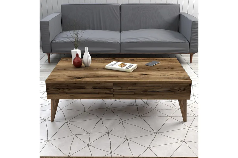 Valensiya Sofabord 105 cm - Valnøtt - Møbler - Bord - Sofabord & salongbord