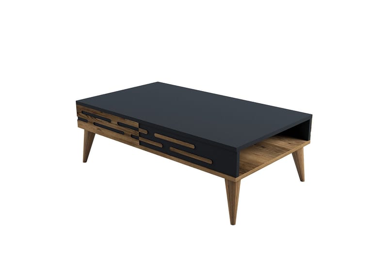 Valensiya Sofabord 105 cm, Valnøtt/Antrasitt