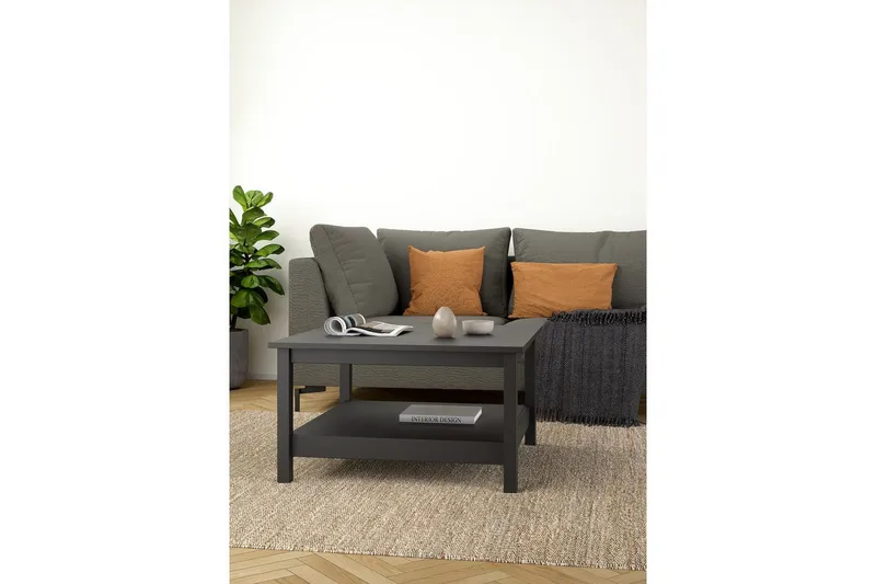 Vallvidera Sofabord 81 cm - Svart - Møbler - Bord - Sofabord & salongbord