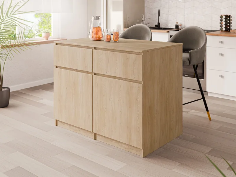 Valricon Kjøkkenøy 120 cm - brun - Oppbevaring - Oppbevaringsmøbler - Kjøkkenøy