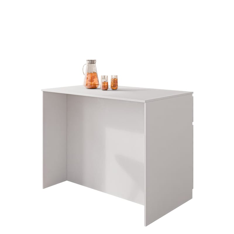 Valricon Kjøkkenøy 120 cm - hvit - Møbler - Bord - Barbord & ståbord