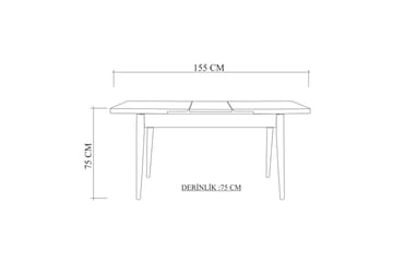 Valsot Spisebord 110 cm - Eik - Møbler - Bord - Spisebord & kjøkkenbord
