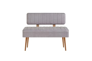 Valsot Spisegruppe 129 cm Rektangulær - Natur/Grå - Møbler - Bord - Spisegruppe