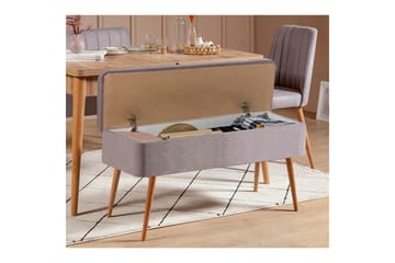 Valsot Spisegruppe 129 cm Rektangulær - Natur/Grå - Møbler - Bord - Spisegruppe