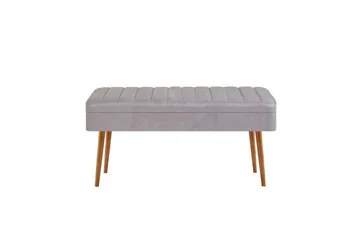 Valsot Spisegruppe 129 cm Rektangulær - Natur/Grå - Møbler - Bord - Spisegruppe