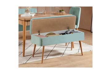 Valsot Spisegruppe 129 cm Rektangulær - Natur/Grønn - Møbler - Bord - Spisegruppe