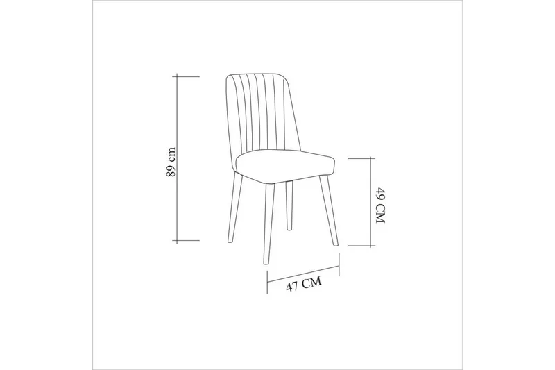 Valsot Spisegruppe 130 cm Rektangulær - Natur - Møbler - Bord - Spisegruppe