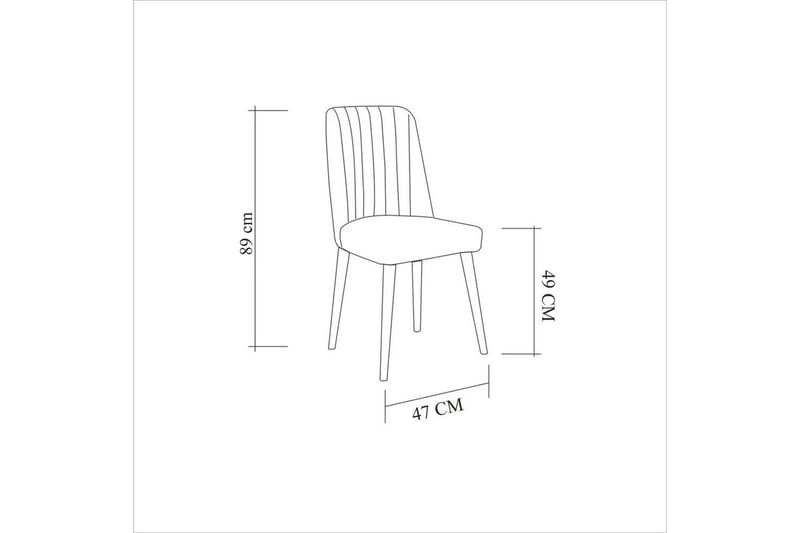 Valsot Spisegruppe 130 cm Rektangulær - Natur - Møbler - Bord - Spisegruppe