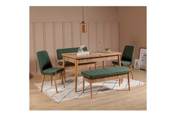 Valsot Spisegruppe 130 cm Rektangulær - Natur - Møbler - Bord - Spisegruppe