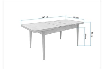 Valsot Spisegruppe Rektangulær - Beige - Møbler - Bord - Spisegruppe