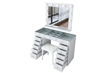 Varlin Sminkebord 120 cm - Hvit - Møbler - Bord - Sminkebord & toalettbord