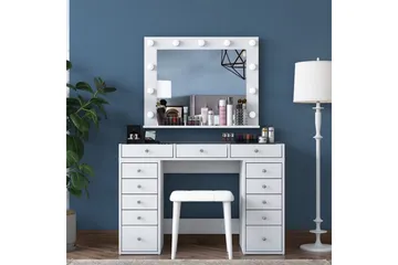 Varlin Sminkebord 120 cm - Hvit - Møbler - Bord - Sminkebord & toalettbord