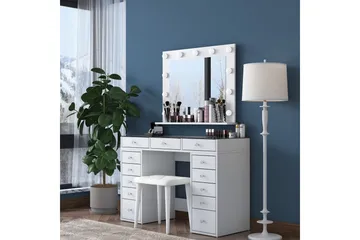 Varlin Sminkebord 120 cm - Hvit - Møbler - Bord - Sminkebord & toalettbord