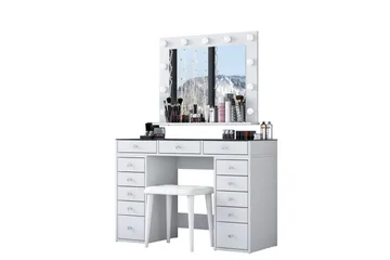 Varlin Sminkebord 120 cm - Hvit - Møbler - Bord - Sminkebord & toalettbord