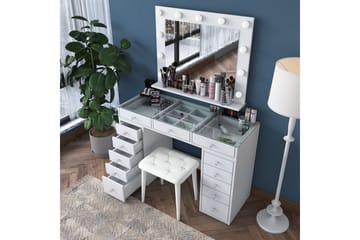 Varlin Sminkebord 120 cm - Hvit - Møbler - Bord - Sminkebord & toalettbord