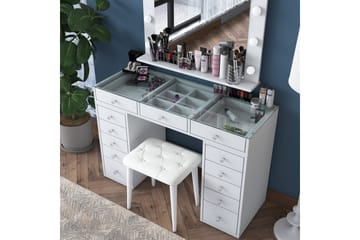 Varlin Sminkebord 120 cm - Hvit - Møbler - Bord - Sminkebord & toalettbord