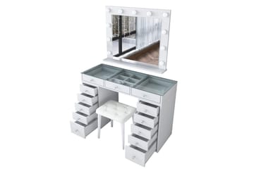 Varlin Sminkebord 120 cm - Hvit - Møbler - Bord - Sminkebord & toalettbord