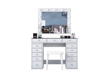 Varlin Sminkebord 120 cm - Hvit - Møbler - Bord - Sminkebord & toalettbord