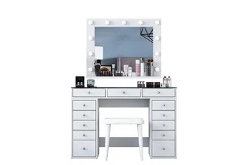 Varlin Sminkebord 120 cm - Hvit - Møbler - Bord - Sminkebord & toalettbord