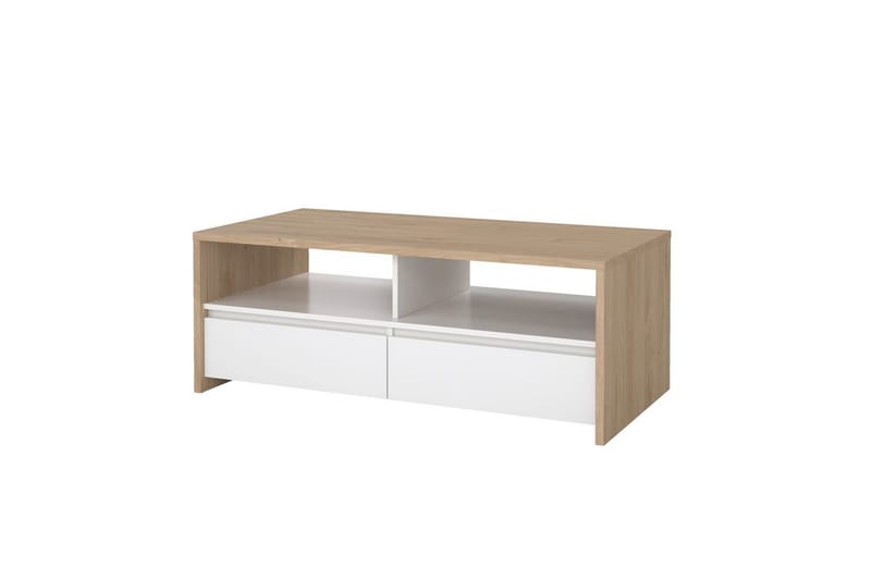 Varun Sofabord 120 cm - Hvit/Natur - Møbler - Bord - Sofabord & salongbord