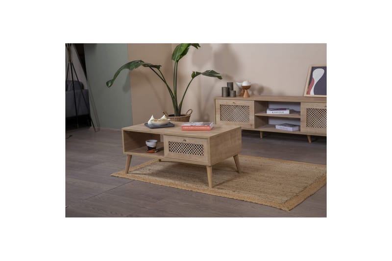 Velin Sofabord 55 cm - Mellomfarget tre - Møbler - Bord - Sofabord & salongbord