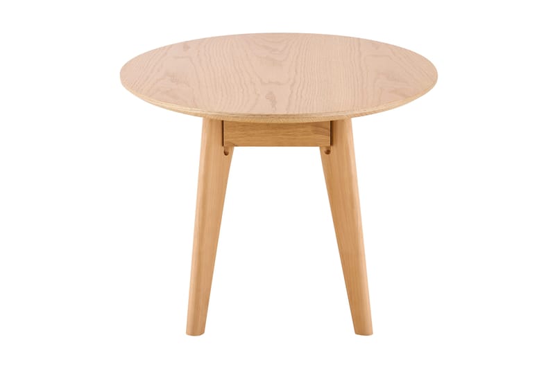 Velo Ovalt Sofabord 130x65 cm med Tre- og Eikutseende - Eik - Møbler - Bord - Sofabord & salongbord