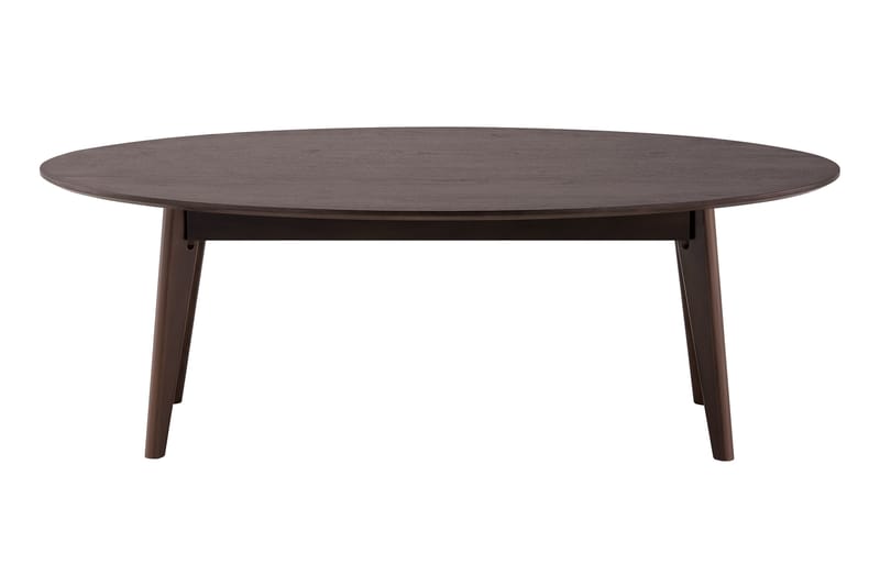 Velo Ovalt Sofabord 130x65 cm med Tre- og Røkt Eik-utseende - Røkt eik - Møbler - Bord - Sofabord & salongbord