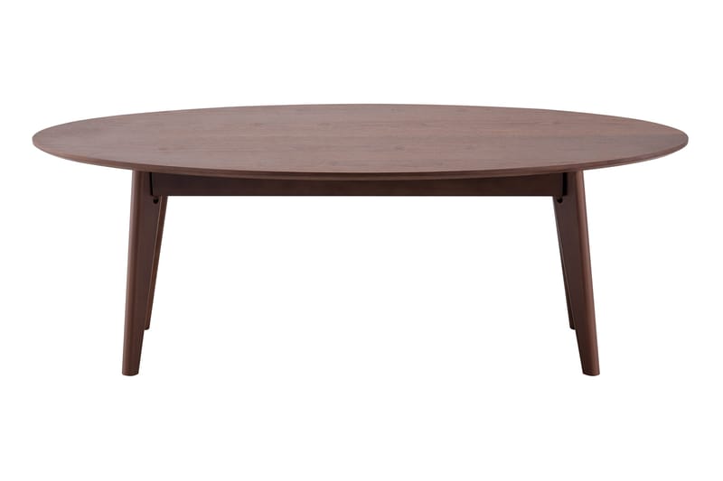 Velo Ovalt Sofabord 130x65 cm med Tre- og Valnøttutseende - Valnøtt - Møbler - Bord - Sofabord & salongbord