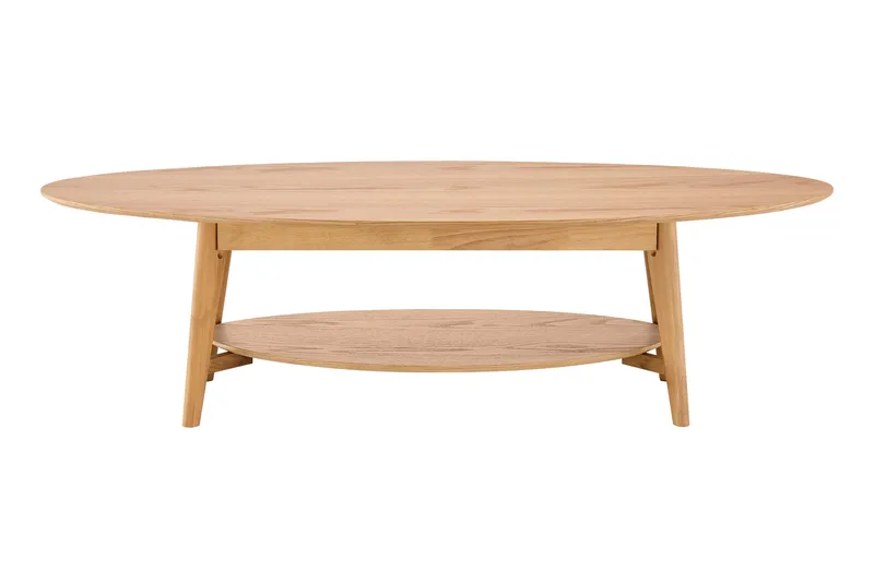 Velo ovalt sofabord 160 cm massivt tre - Eik - Møbler - Bord - Sofabord & salongbord