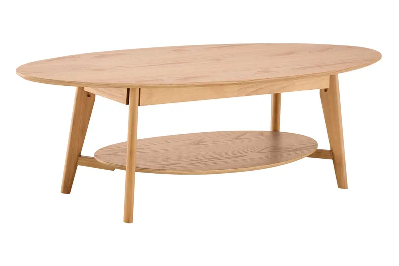 Velo ovalt sofabord 160 cm massivt tre, Eik