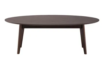 Velo sofabord ovalt 130 cm massivt tre - Røkt eik - Møbler - Bord - Sofabord & salongbord