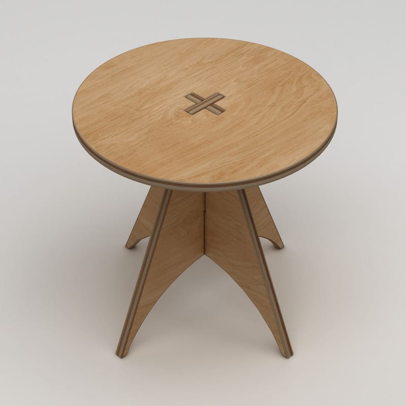 Velora Spisebord 75 cm - Naturlig tre - Møbler - Bord - Spisebord & kjøkkenbord