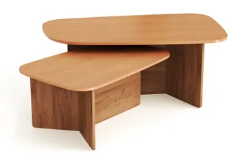 Vento settbord, sofabord 120 x 70 cm + 90 x 60 cm - Eik - Møbler - Bord - Sofabord & salongbord