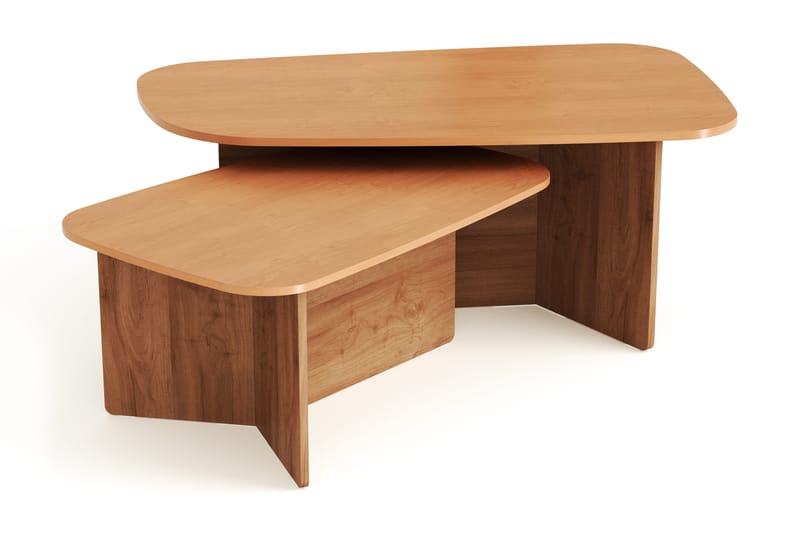 Vento settbord, sofabord 120 x 70 cm + 90 x 60 cm - Eik - Møbler - Bord - Sofabord & salongbord