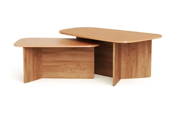 Vento settbord, sofabord 120 x 70 cm + 90 x 60 cm - Eik - Møbler - Bord - Sofabord & salongbord