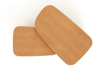 Vento settbord, sofabord 120 x 70 cm + 90 x 60 cm - Eik - Møbler - Bord - Sofabord & salongbord