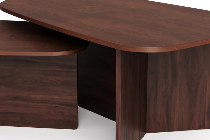 Vento settbord, sofabord 120 x 70 cm + 90 x 60 cm - Valnøtt - Møbler - Bord - Sofabord & salongbord