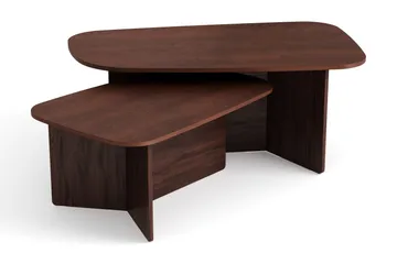 Vento settbord, sofabord 120 x 70 cm + 90 x 60 cm - Valnøtt - Møbler - Bord - Sofabord & salongbord