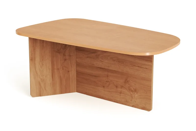 Vento sofabord 120 x 70 cm, ovalt i tre, Eik
