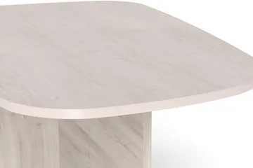 Vento Sofabord 120x70 cm ovalt i tre - Hvitlasert eik - Møbler - Bord - Sofabord & salongbord