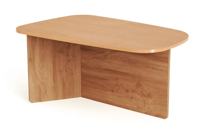 Vento sofabord 90 x 60 cm, ovalt i tre, Eik
