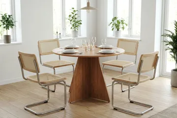 Vera rundt spisebord ø110 cm Finér - Eik - Møbler - Bord - Spisebord & kjøkkenbord