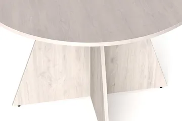 Vera rundt spisebord ø110 cm Finér - Hvitlasert - Møbler - Bord - Spisebord & kjøkkenbord