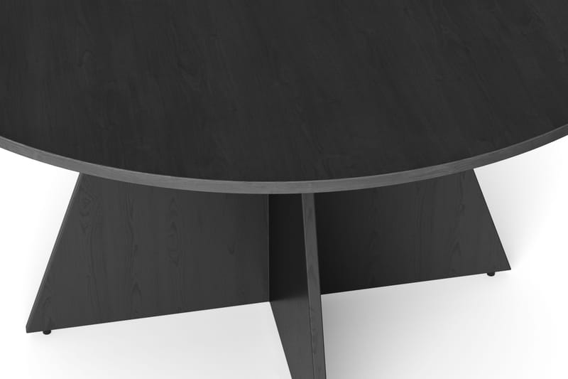 Vera rundt spisebord ø130 cm Finér - Svartbeiset eik - Møbler - Bord - Spisebord & kjøkkenbord