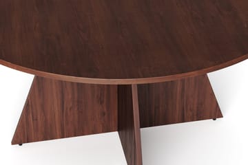 Vera rundt spisebord ø130 cm Finér - Valnøtt - Møbler - Bord - Spisebord & kjøkkenbord