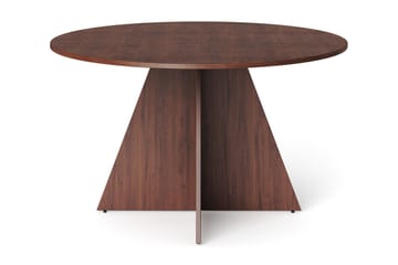 Vera rundt spisebord ø130 cm Finér - Valnøtt - Møbler - Bord - Spisebord & kjøkkenbord
