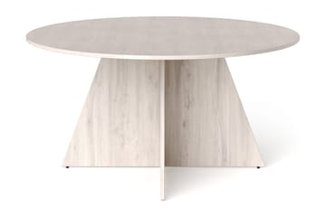 Vera rundt spisebord ø150 cm Finér - Hvitlasert eik - Møbler - Bord - Spisebord & kjøkkenbord
