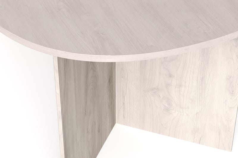 Vera Spisebord Oval 180x100 cm Finér - Hvitlasert - Møbler - Bord - Spisebord & kjøkkenbord