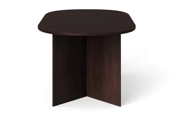 Vera Spisebord Oval 180x100 cm Finér - Røkt eik - Møbler - Bord - Spisebord & kjøkkenbord